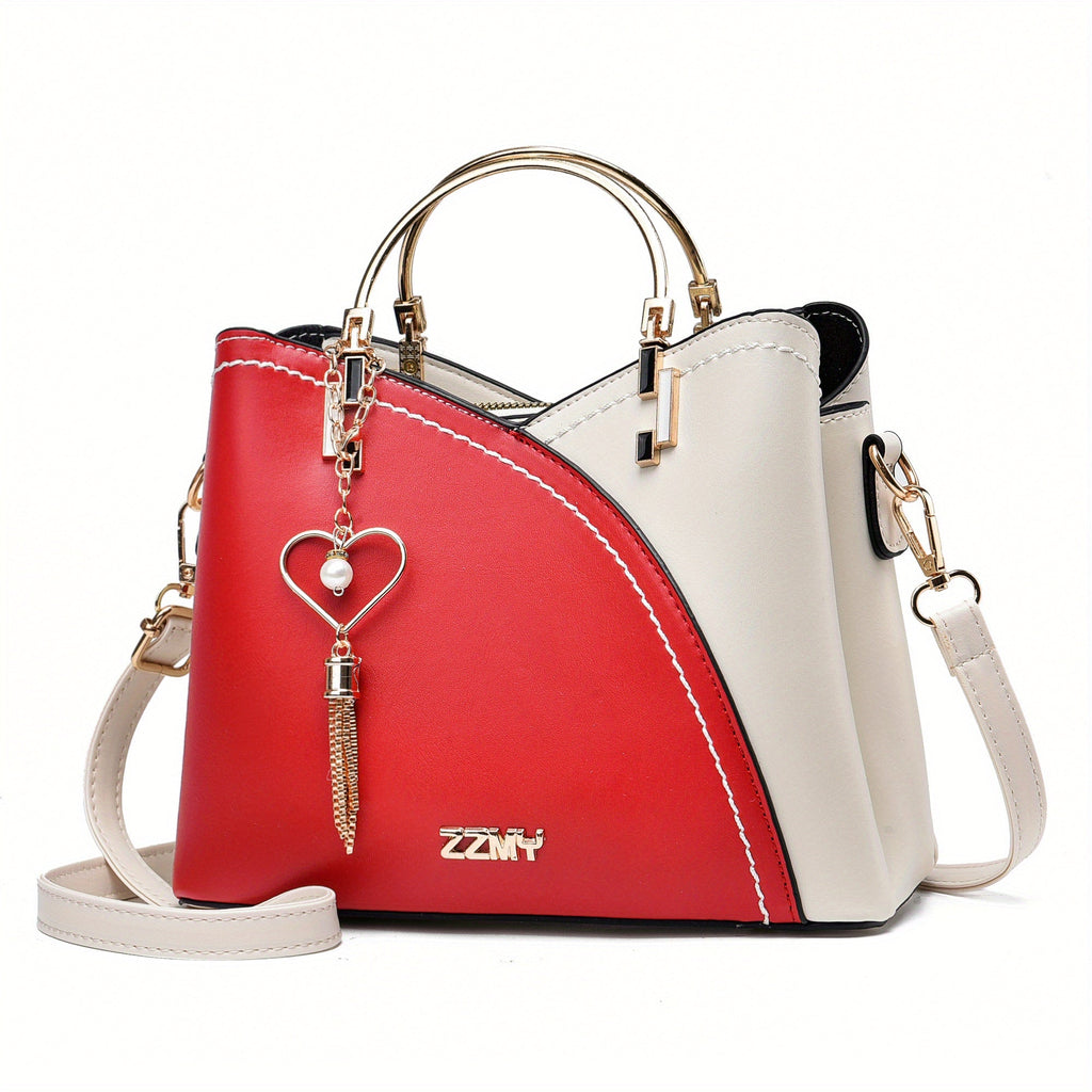 Women's Luxury Faux Leather Shoulder Bag – Designer Style Handbag – Lillian