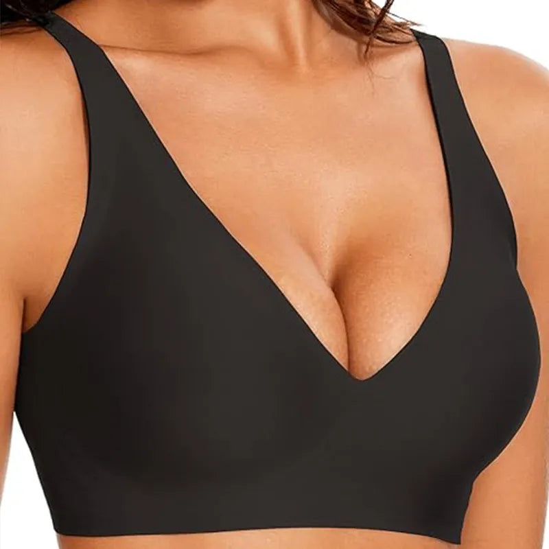 Women's Soft Wireless Bra – Seamless Everyday Comfort Support Bra