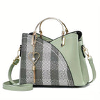 Women's Luxury Faux Leather Shoulder Bag – Designer Style Handbag – Lillian