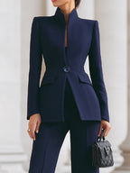 Women's Work Set – Blazer Pants Two-Piece Set – Sharie