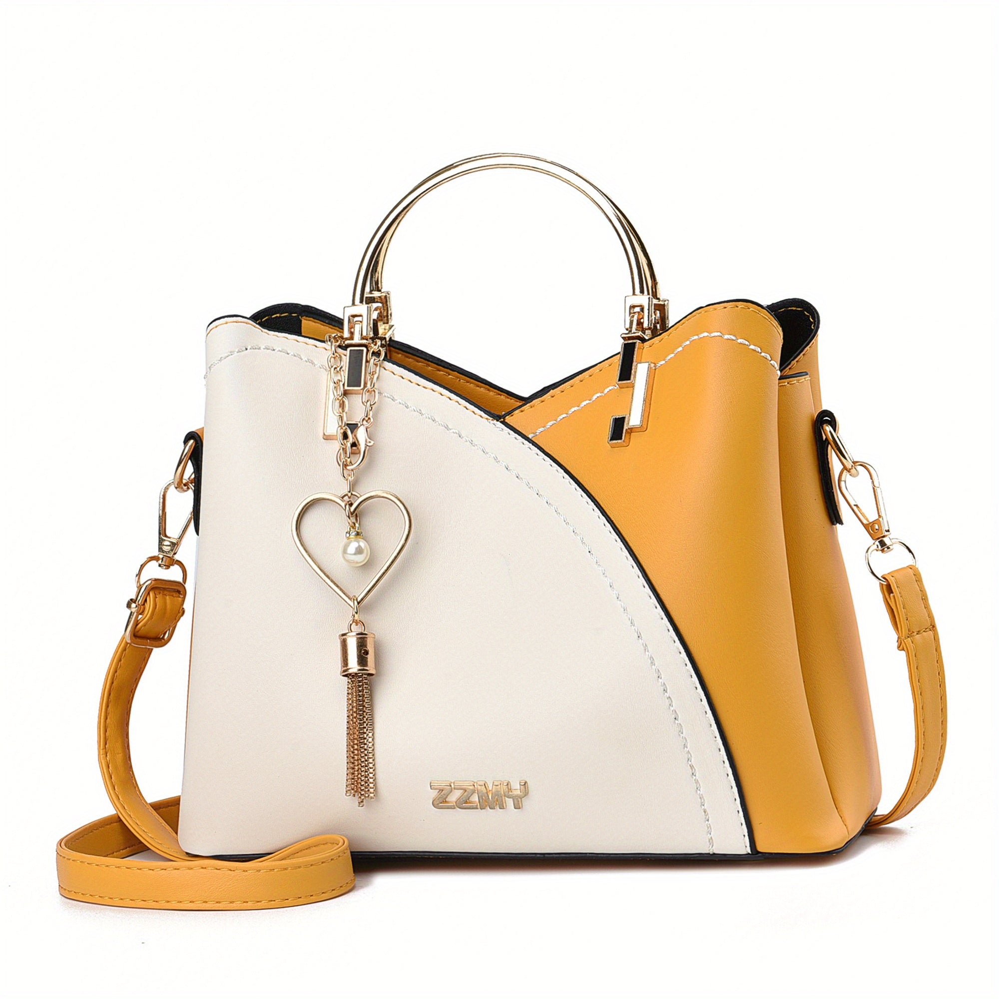Women's Luxury Faux Leather Shoulder Bag – Designer Style Handbag – Lillian