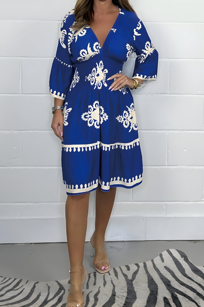 Women's Relaxed Boho Dress – Flowy Day-to-Evening Occasion Dress