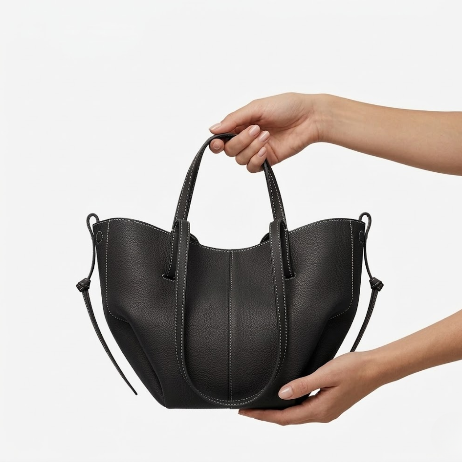 Women's Faux Leather Tote Bag – Spacious Carryall Handbag – Vivian