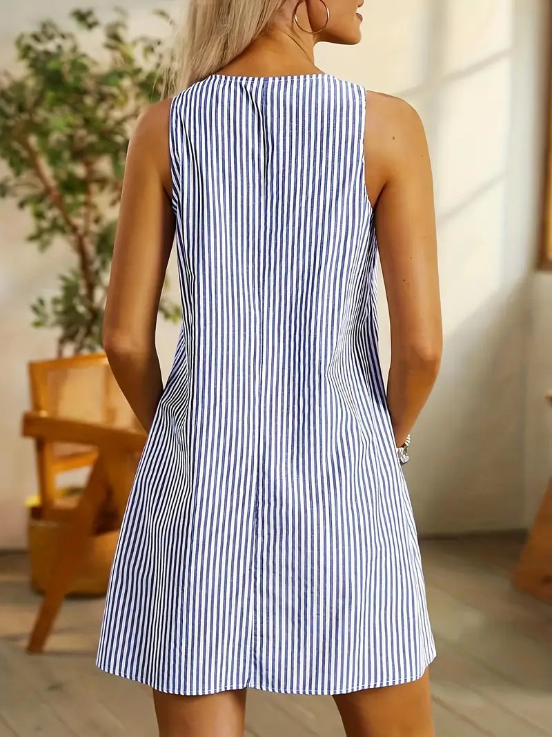 Women's Striped Dress – Casual Summer Dress – Hadley
