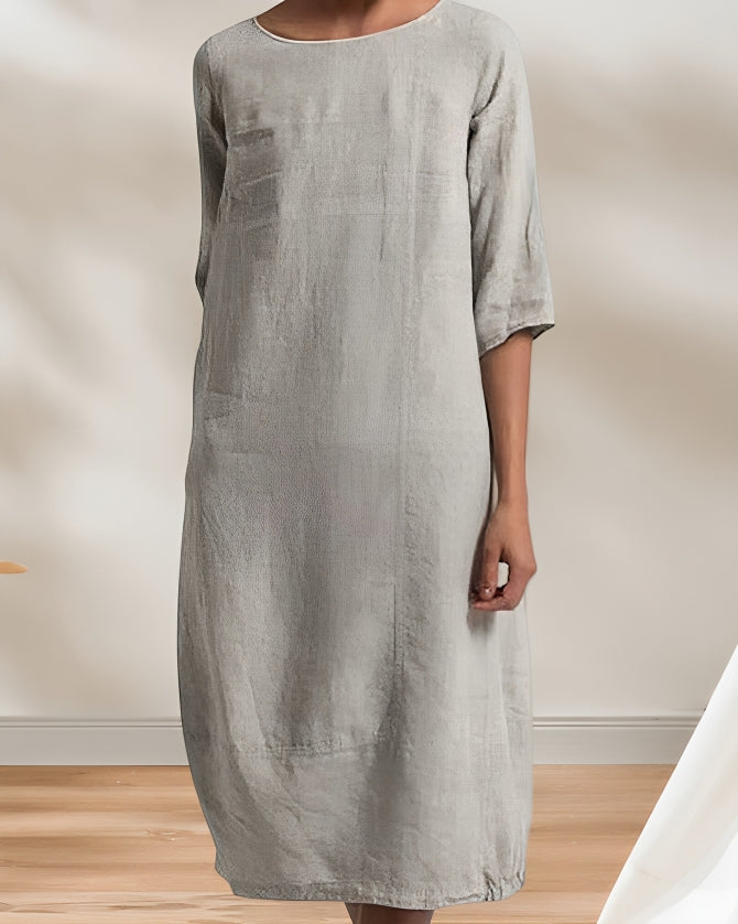 Women's Casual Midi Dress – Relaxed Summer Dress
