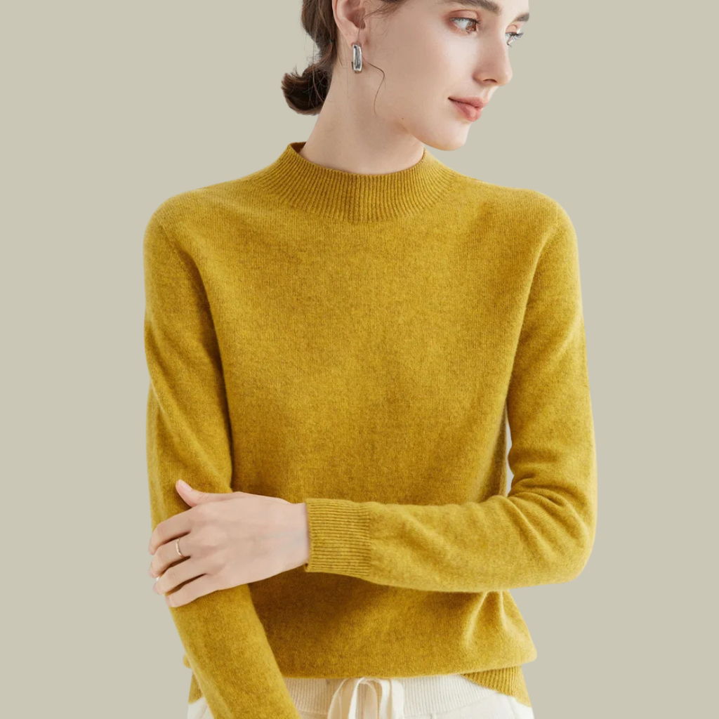 Women's Roll Neck Sweater – Fitted Turtleneck Winter Sweater
