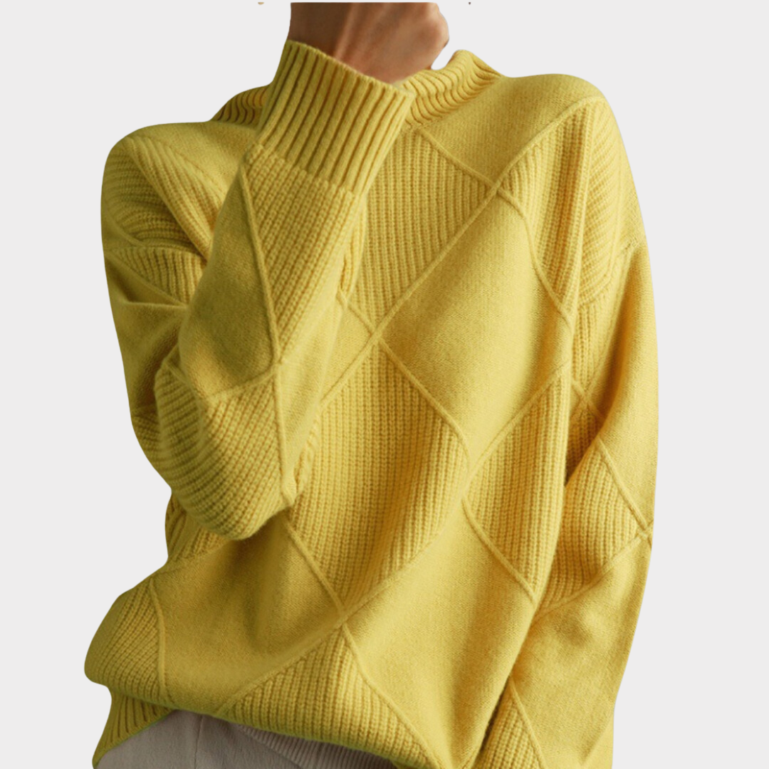 Women's Turtleneck Sweater – Classic High Neck Winter Pullover