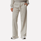 Women's Drawstring Wide Leg Sweatpants – High Waist Pocket Lounge Pants