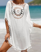 Women's Boho Beach Cover-Up – Lightweight Swim Cover-Up – Chrissy