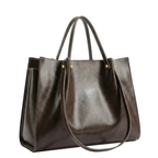 Women's Faux Leather Tote Bag – Zip Closure Carryall Bag – Amelia
