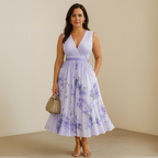 Women's Sleeveless Maxi Dress – Pleated Summer Dress