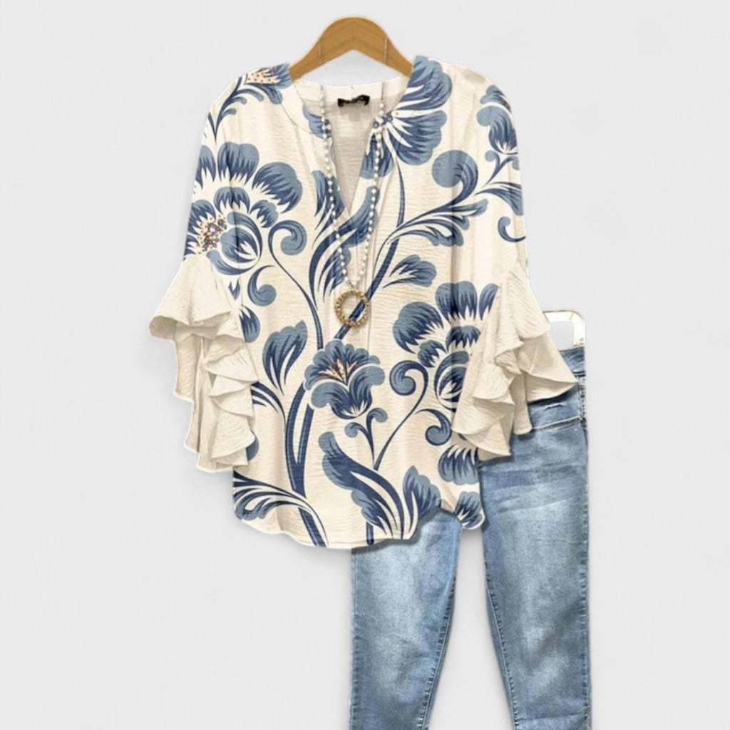 Women's Elegant Blouse – Everyday Casual Blouse – Aisha