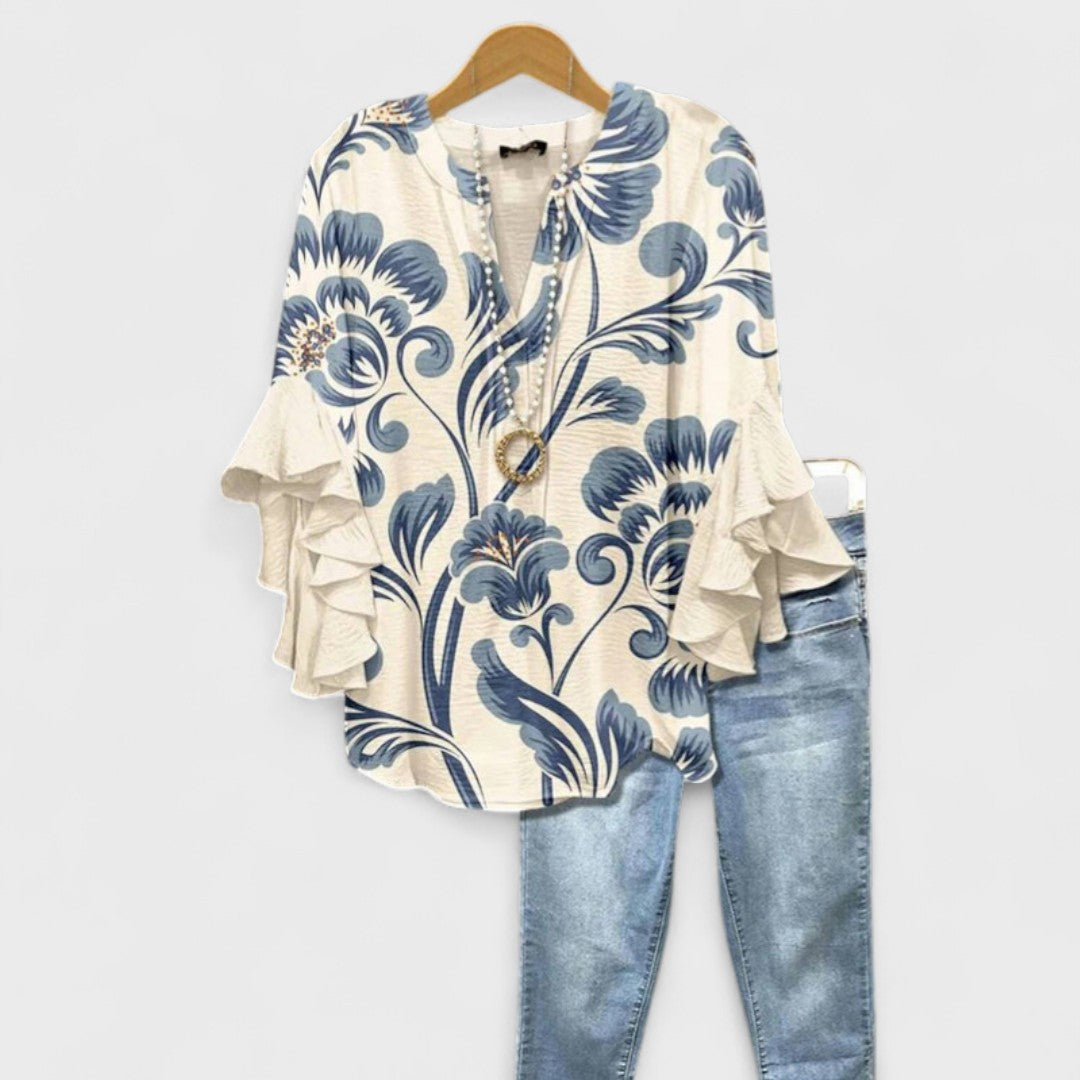 Women's Elegant Blouse – Everyday Casual Blouse – Aisha