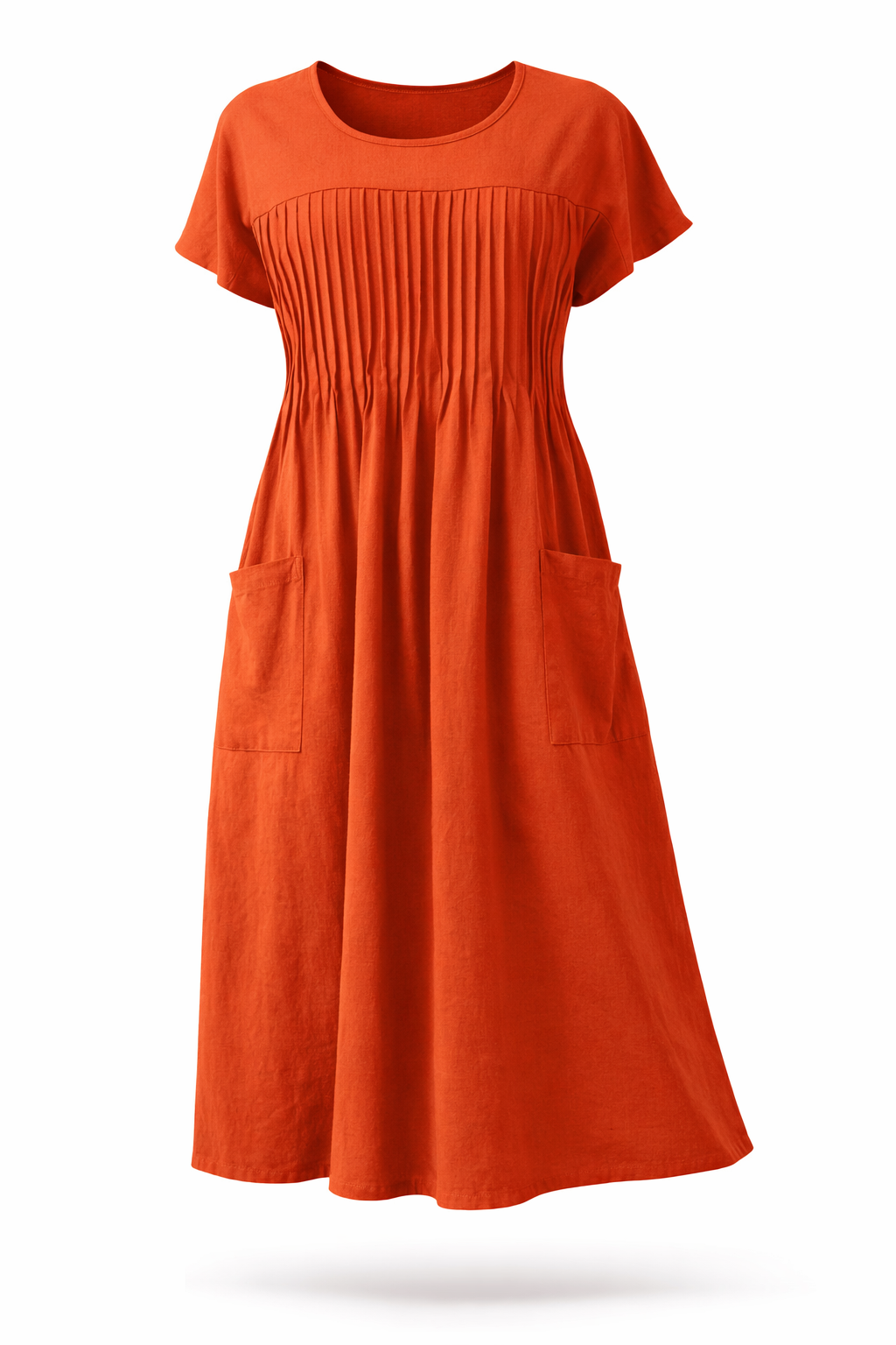 Women's Casual Midi Dress – Pocket Summer Dress
