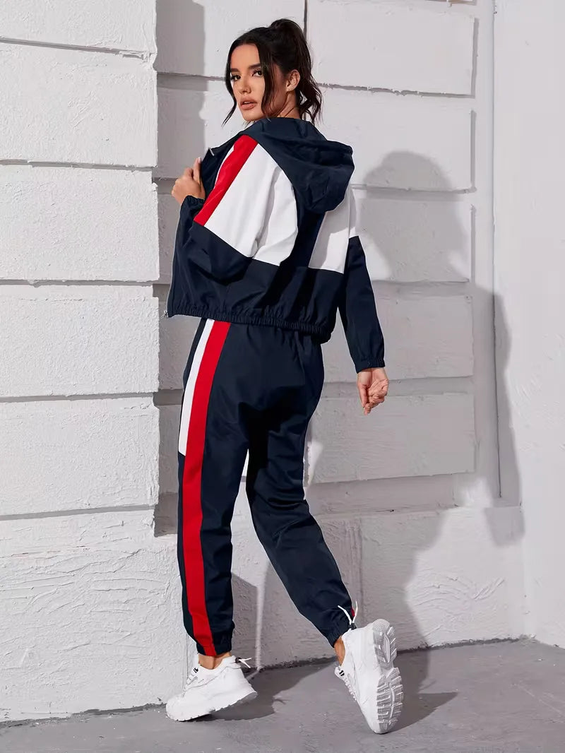 Women's Hooded Lounge Set – Zip-Up Legging Set