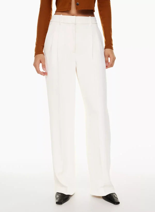 Women's High Waist Flare Pants – Fitted Flared Leg Dress Trousers