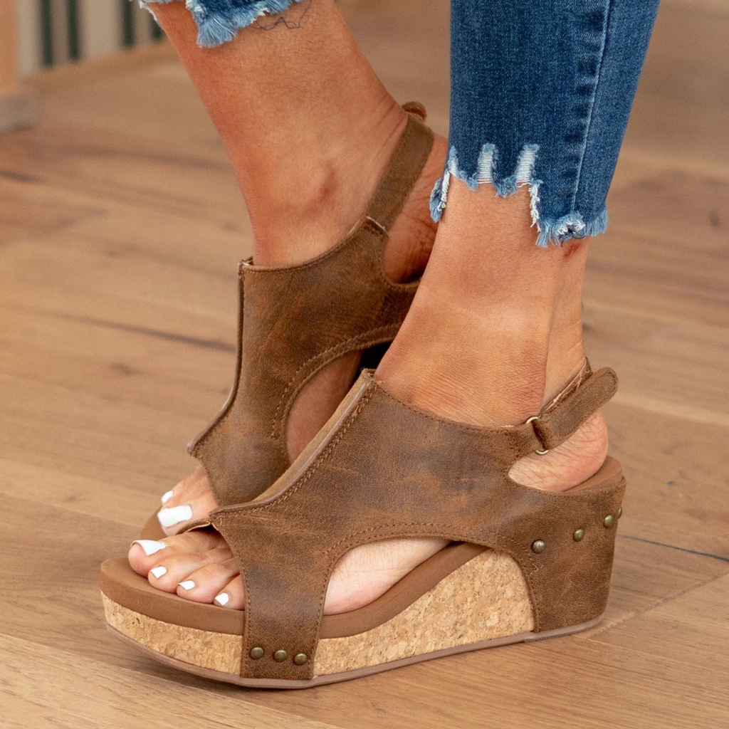 Women’s Wedge Sandals – Comfortable Platform Summer Sandals – Linda