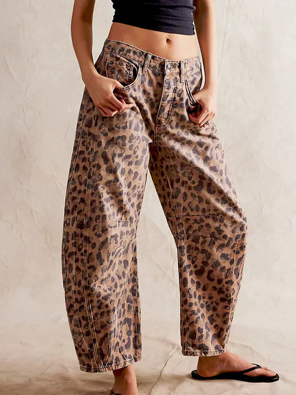 Women's Wide Leg Pants – Printed Casual Pants – Gabriela