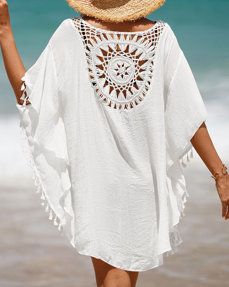 Women's Boho Beach Cover-Up – Lightweight Swim Cover-Up – Chrissy