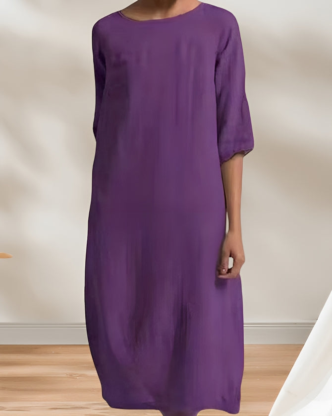 Women's Casual Midi Dress – Relaxed Summer Dress