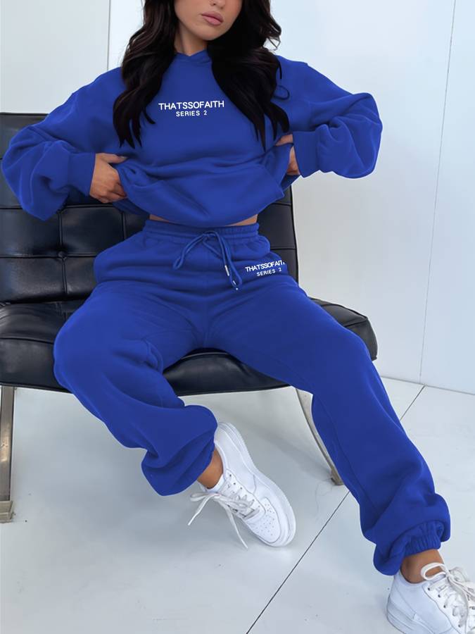 Women's Graphic Loungewear Set – Oversized Sweat Set