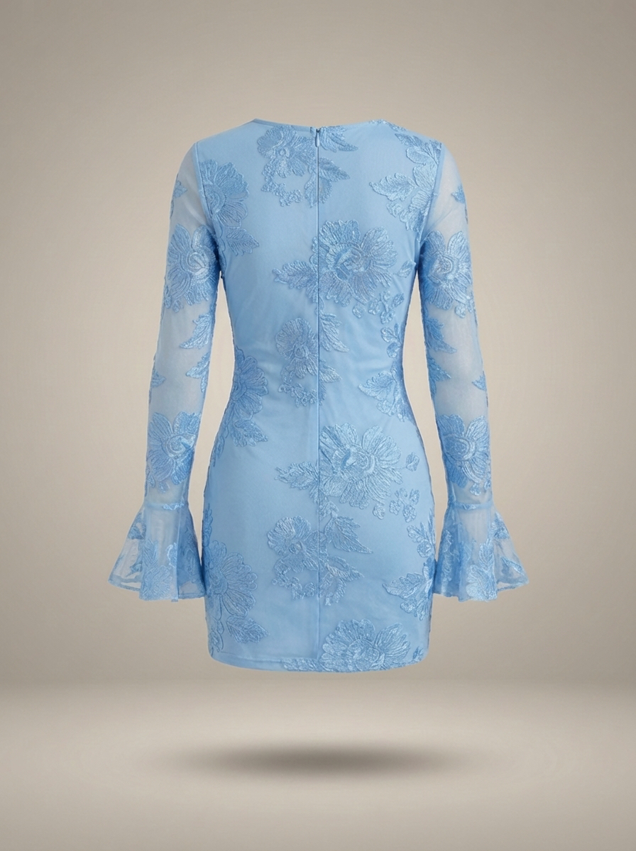 Women's Floral Mini Dress – Puff Sleeve Dress