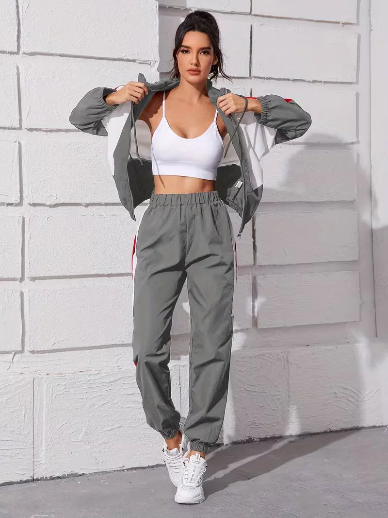 Women's Hooded Lounge Set – Zip-Up Legging Set