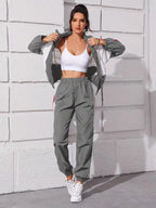 Women's Hooded Lounge Set – Zip-Up Legging Set