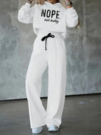 Women's Graphic Tracksuit Set – Wide Leg Hoodie Set