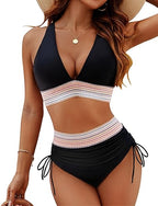 Women's Tummy Control Bikini Set – High-Waisted Swim Set – Edna