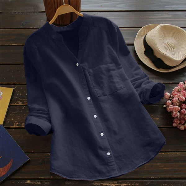 Women's Relaxed Button-Up Shirt – Casual Summer Shirt