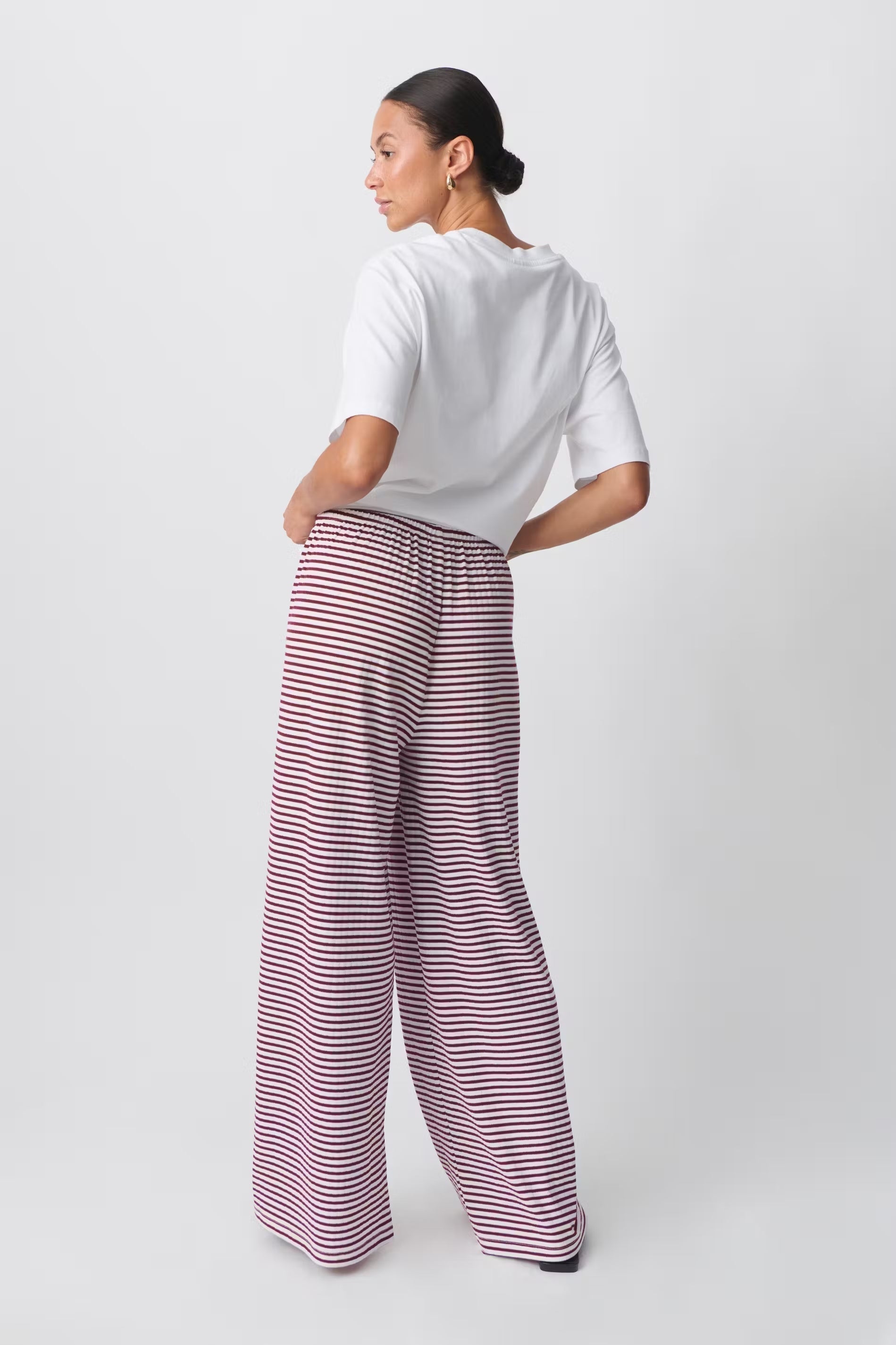 Women's Summer Pants – Striped Casual Pants – Daniela