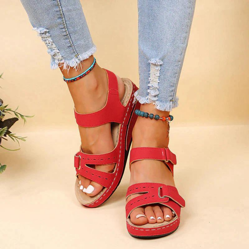 Women's Supportive Sandals with Cushioned Footbed and Adjustable Straps