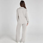 Women's Wide Leg Lounge Set – Relaxed Two-Piece Set