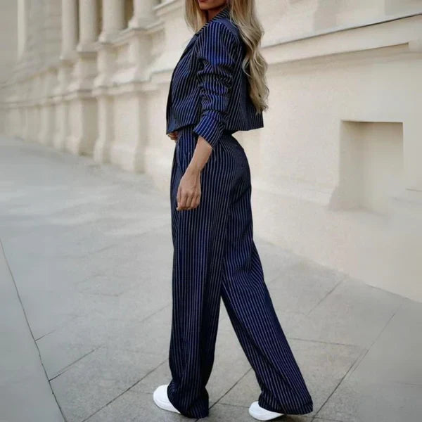 Women's Statement Top Pants Set – Dressy Top & Tailored Trousers