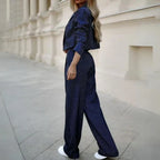 Women's Statement Top Pants Set – Dressy Top & Tailored Trousers