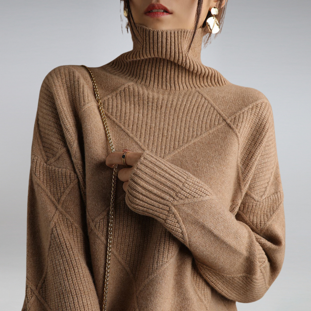 Women's Turtleneck Sweater – Winter Knit Sweater – Penelope
