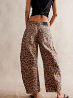 Women's Wide Leg Pants – Printed Casual Pants – Gabriela