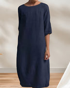 Women's Casual Midi Dress – Relaxed Summer Dress
