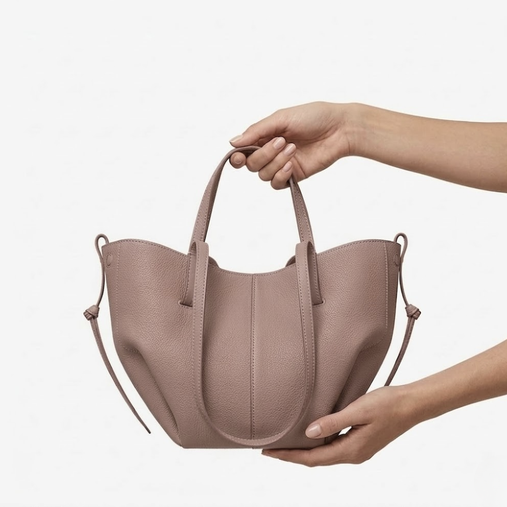 Women's Faux Leather Tote Bag – Spacious Carryall Handbag – Vivian