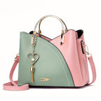 Women's Luxury Faux Leather Shoulder Bag – Designer Style Handbag – Lillian