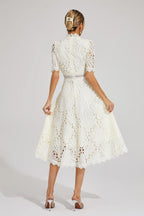 Women's Lace Midi Dress – Wedding Guest Dress