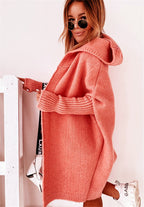Women's Oversized Longline Cardigan – Relaxed Statement Sleeve Cardigan