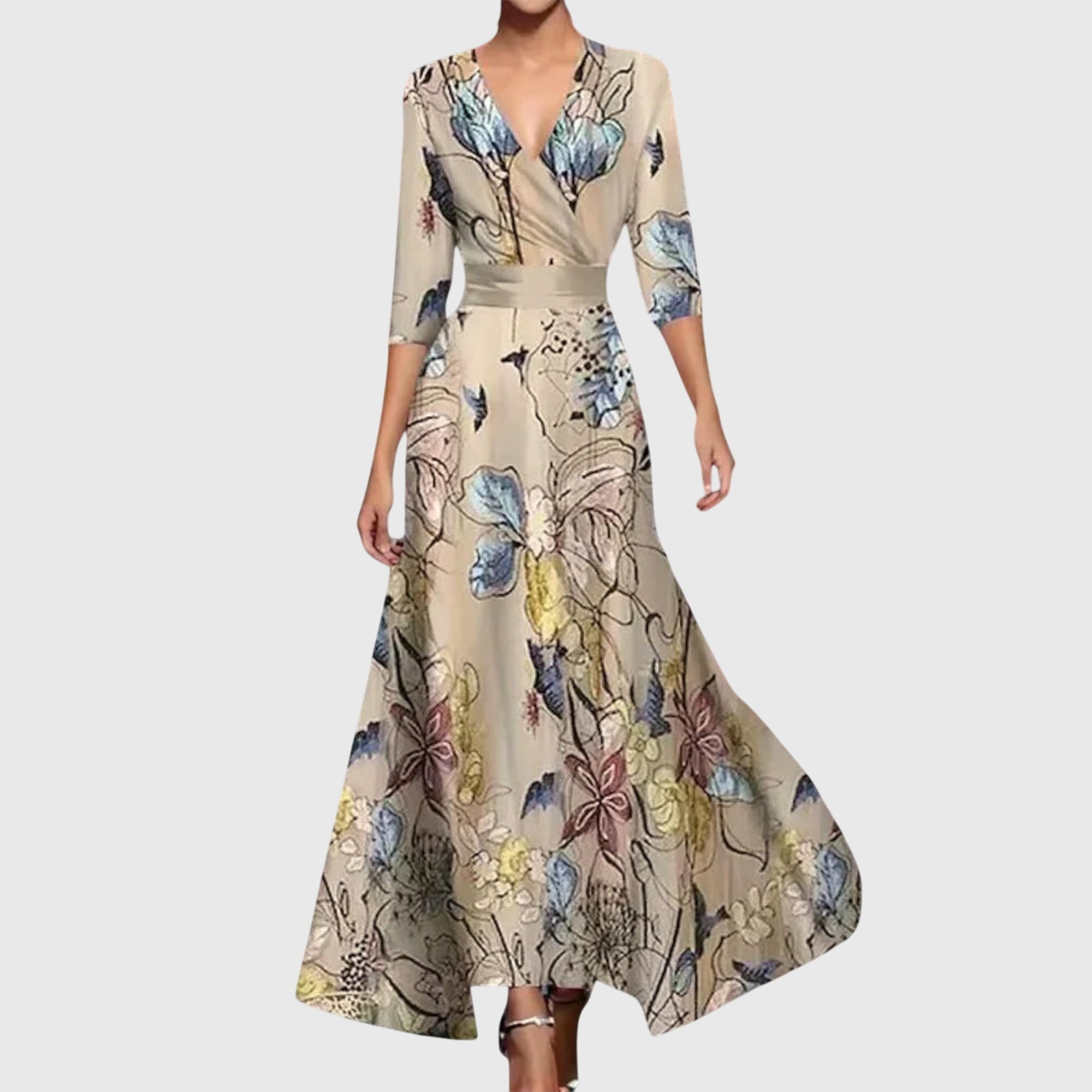 Dorothy | Elegant Long Sleeve Maxi Dress