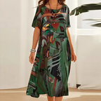 Women's Floral Midi Dress – Party Occasion Dress – Valerie