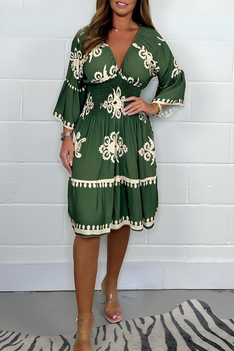 Women's Relaxed Boho Dress – Flowy Day-to-Evening Occasion Dress