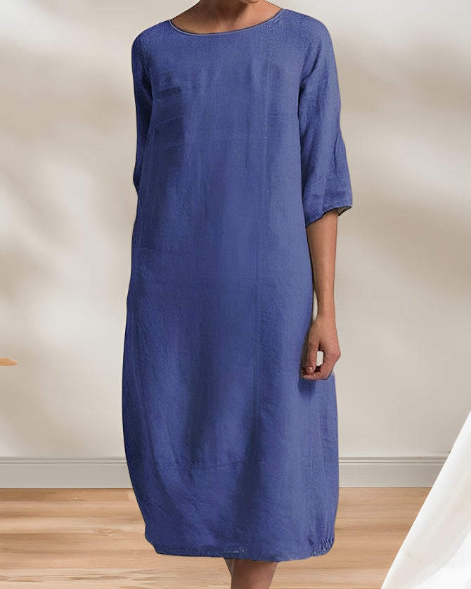 Women's Casual Midi Dress – Relaxed Summer Dress