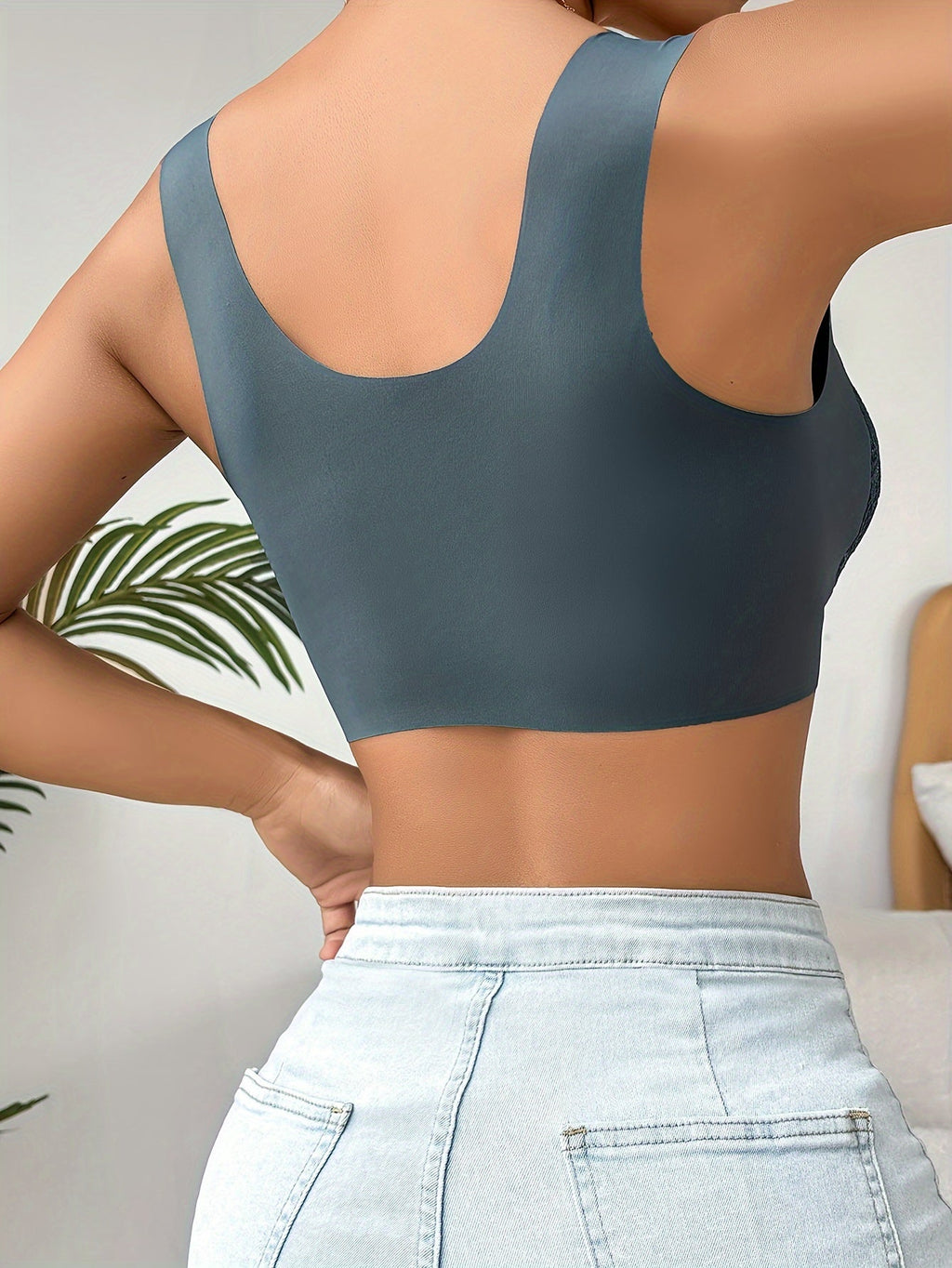 Women's Wireless Front Closure Bra – Adjustable Support Everyday Bra