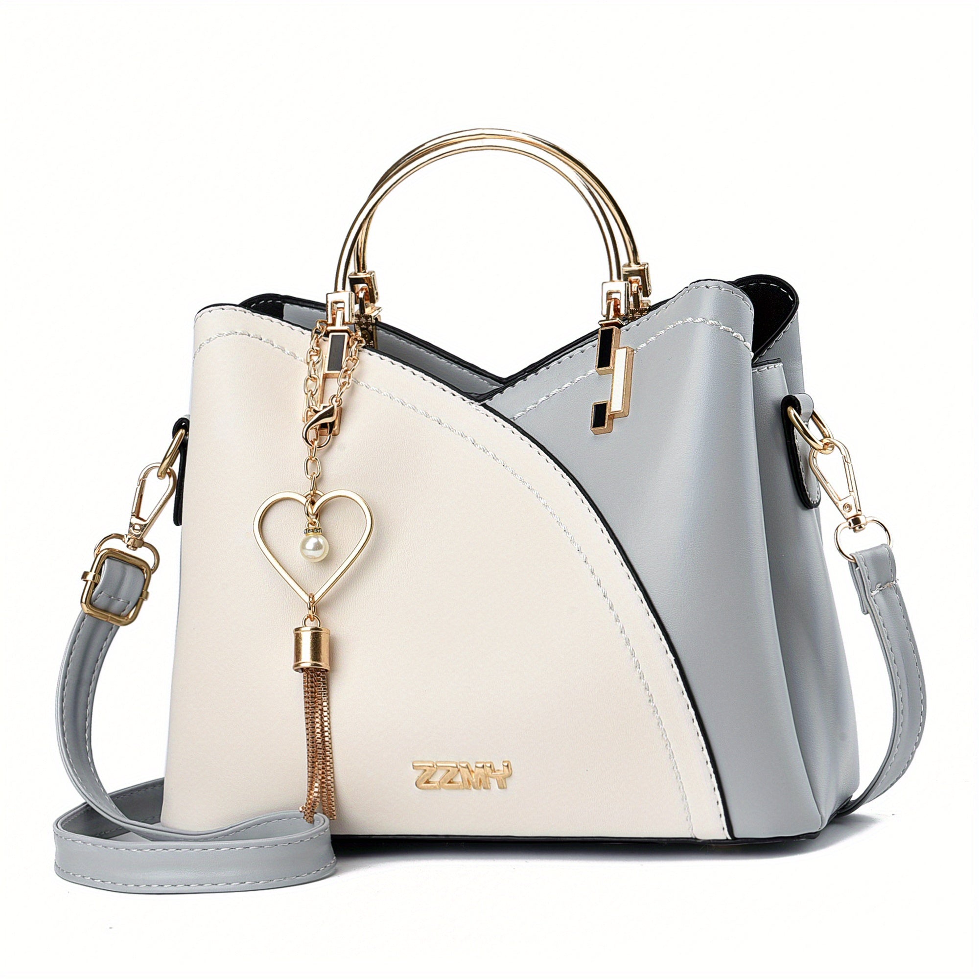 Women's Luxury Faux Leather Shoulder Bag – Designer Style Handbag – Lillian