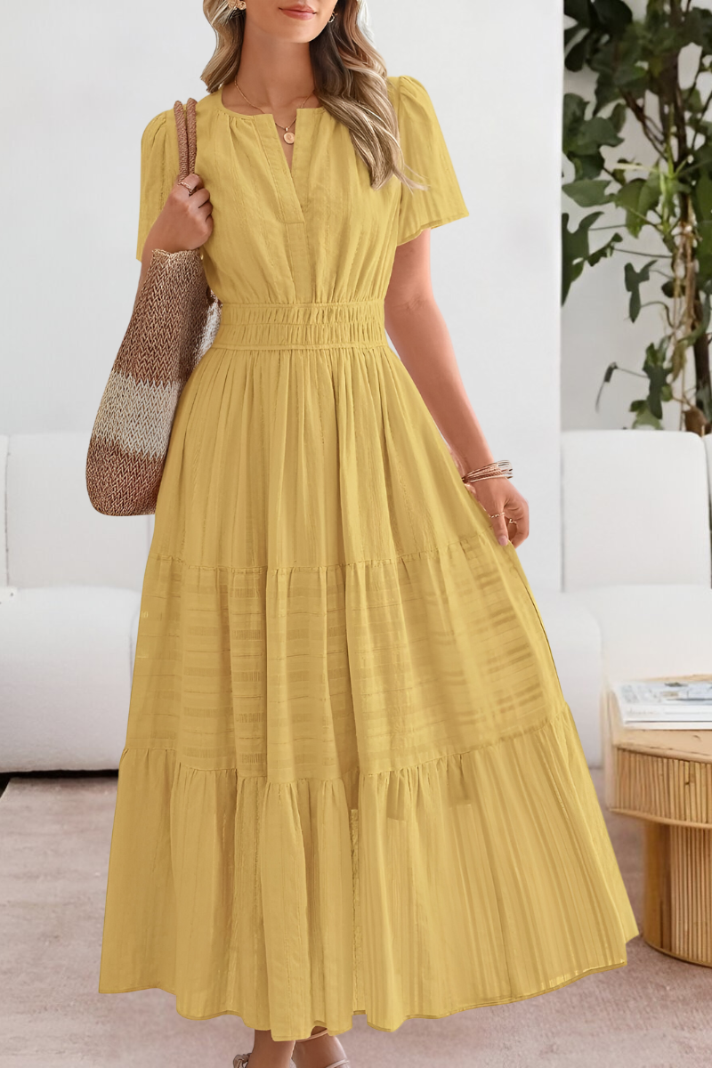 Women's Boho Midi Dress – Flowy Summer Dress